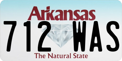 AR license plate 712WAS