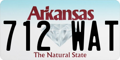 AR license plate 712WAT