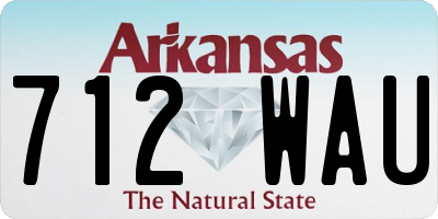AR license plate 712WAU
