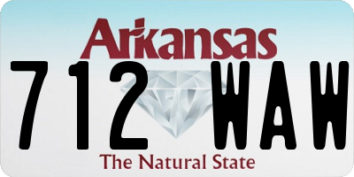 AR license plate 712WAW