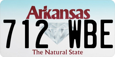 AR license plate 712WBE