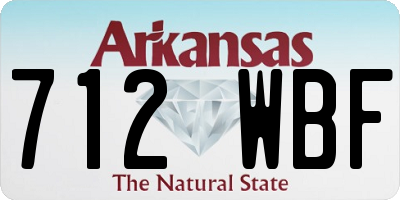AR license plate 712WBF