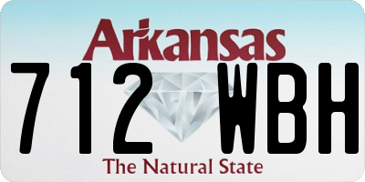 AR license plate 712WBH