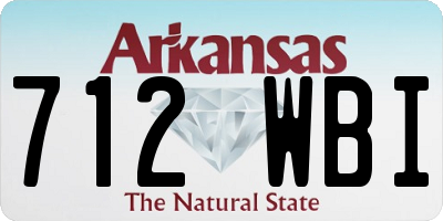 AR license plate 712WBI