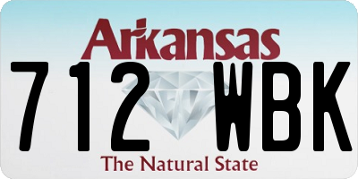 AR license plate 712WBK