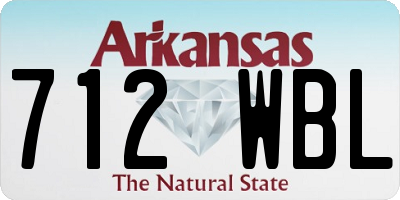 AR license plate 712WBL