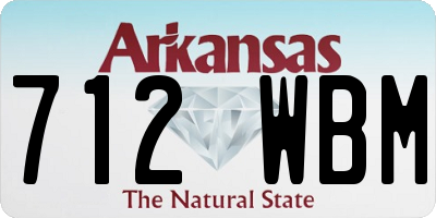 AR license plate 712WBM