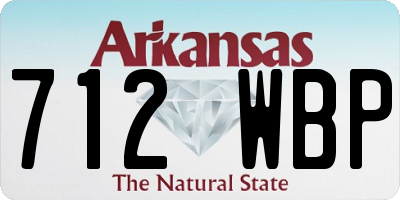 AR license plate 712WBP