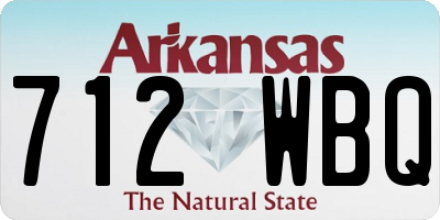 AR license plate 712WBQ