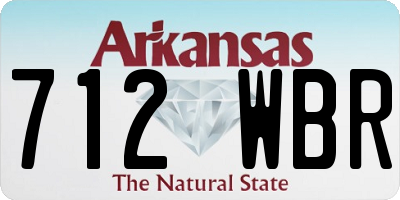 AR license plate 712WBR