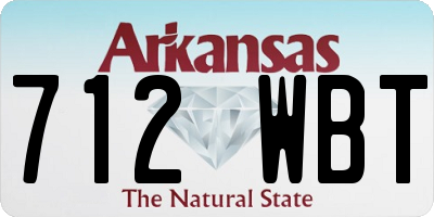 AR license plate 712WBT