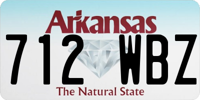 AR license plate 712WBZ