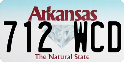 AR license plate 712WCD