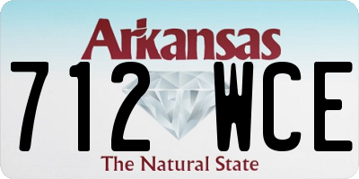 AR license plate 712WCE