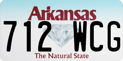 AR license plate 712WCG
