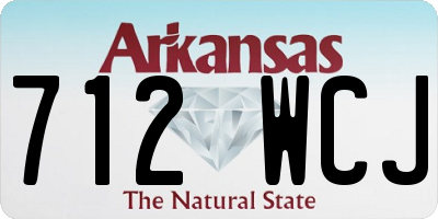 AR license plate 712WCJ