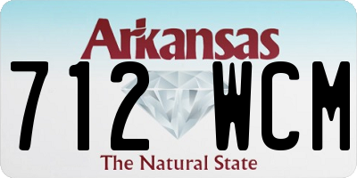 AR license plate 712WCM