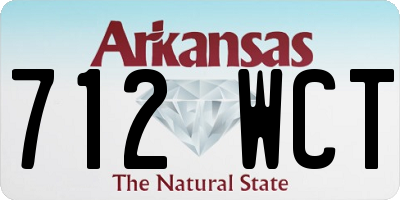 AR license plate 712WCT