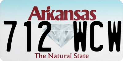 AR license plate 712WCW
