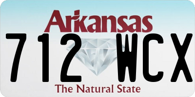 AR license plate 712WCX