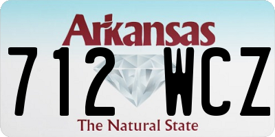 AR license plate 712WCZ