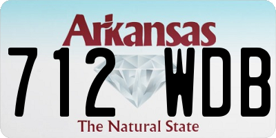 AR license plate 712WDB