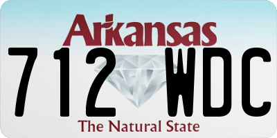 AR license plate 712WDC