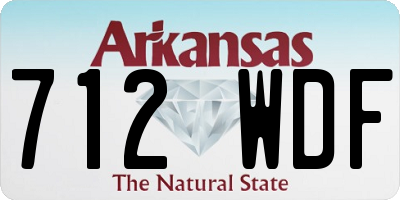 AR license plate 712WDF