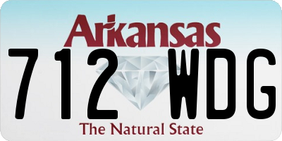 AR license plate 712WDG