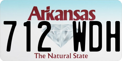 AR license plate 712WDH