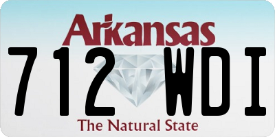 AR license plate 712WDI