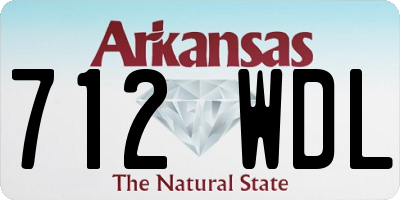 AR license plate 712WDL