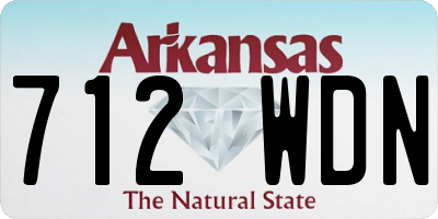 AR license plate 712WDN