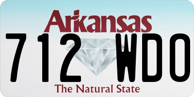 AR license plate 712WDO