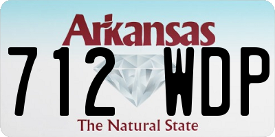 AR license plate 712WDP