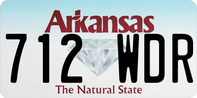 AR license plate 712WDR