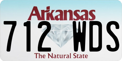 AR license plate 712WDS