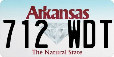 AR license plate 712WDT