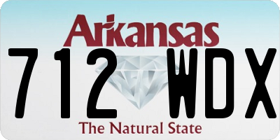 AR license plate 712WDX