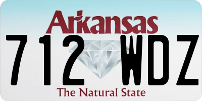 AR license plate 712WDZ