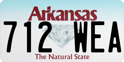 AR license plate 712WEA