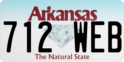 AR license plate 712WEB