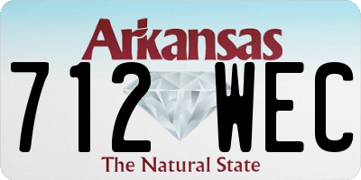 AR license plate 712WEC