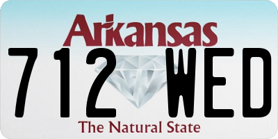 AR license plate 712WED