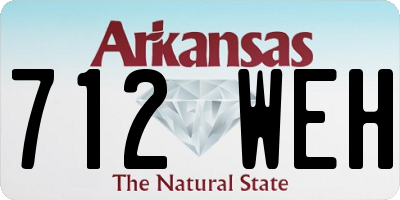 AR license plate 712WEH