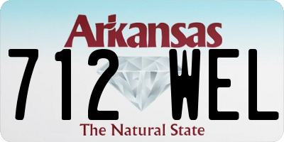AR license plate 712WEL