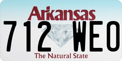 AR license plate 712WEO