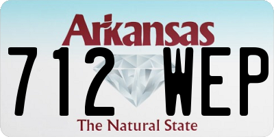 AR license plate 712WEP