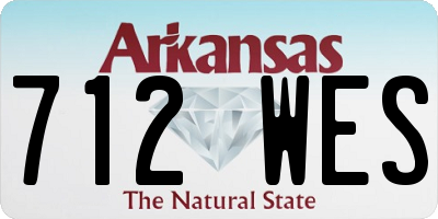 AR license plate 712WES