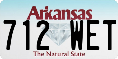 AR license plate 712WET